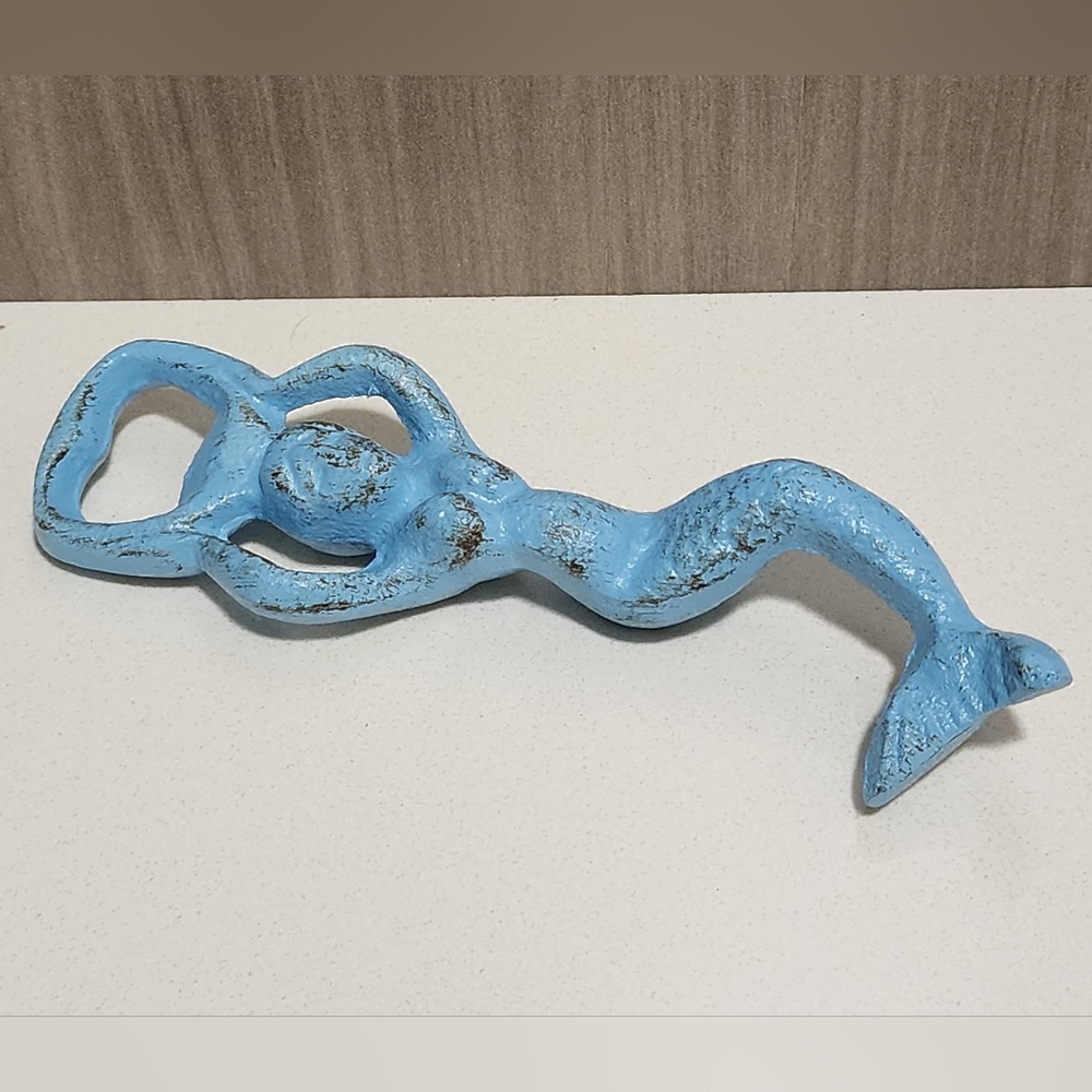 Vintage Mermaid Cast Iron Bottle Opener